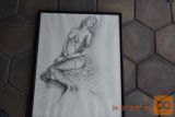 SLIKA AKT ŽENSKA 51X41cm tehnika svinčnik