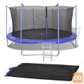 Varnostna Mreža PE Črna za 3,96 m Okrogel Trampolin
