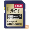 Integral spominska kartica UltimaPro X SDHC 64GB Class 10