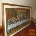 ZADNJA VEČERJA IZ GOBELINA ROČNO IZDELANA (z okvirjem)