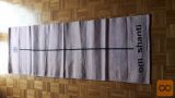 Roza podloga iz naravnih materialov za vadbo joge 180x62 cm