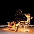LED severni jelen s sanmi 11m svetlobna cev 140cm – zunanji