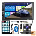 12-24V 2DIN LCD touch avtoradio 4x45W USB Bluetooth