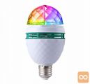 LED RGB disko žarnica E27 3W