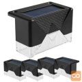 Set 4 solarnih ograjnih LED svetilk hladno bele IP65