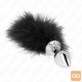 ANALNI ČEP Kink With Feather Black (3 cm)