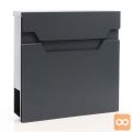 Poštni nabiralnik z režo za časopis antracit mehko zapiranje